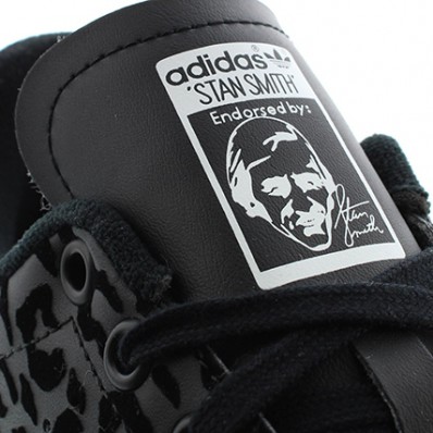 stan smith femme noir et leopard