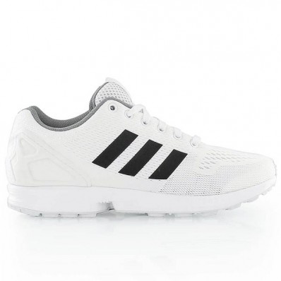 zx flux blanc noir