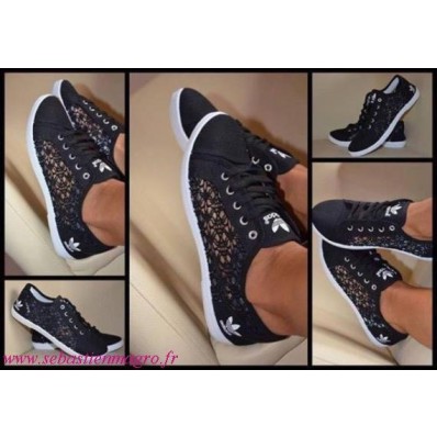 basket adidas noir dentelle