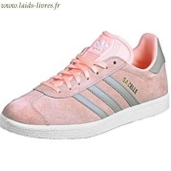 adidas gazelle femme grise et rose