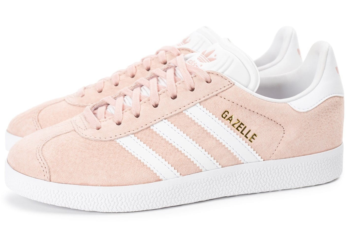 adidas gazelle rose et blanc