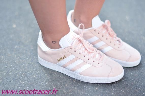 adidas gazelle rose solde