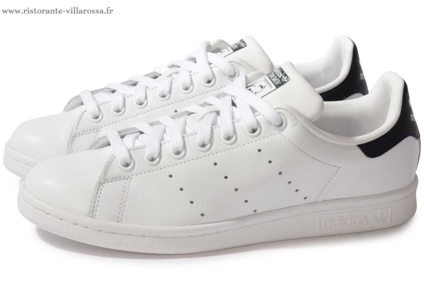 stan smith homme blanche et rouge