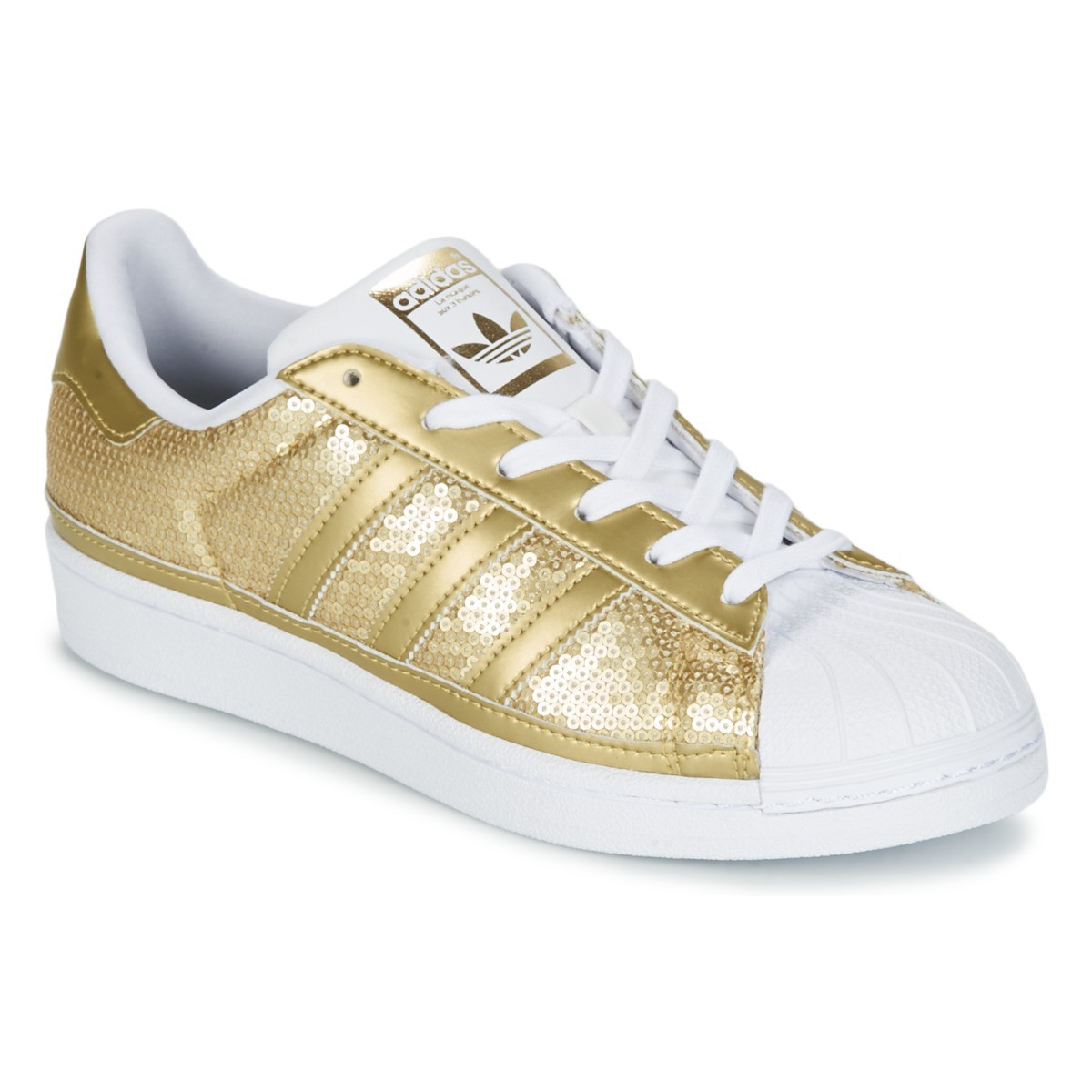 adidas superstar bout doré