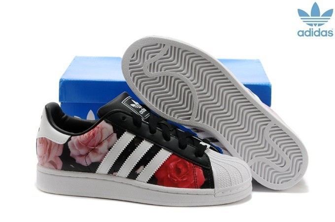 adidas superstar femme fleur