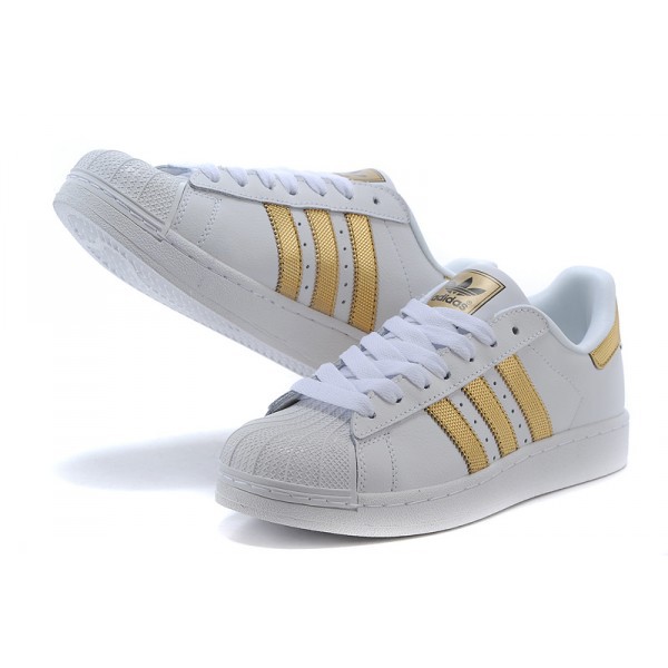 adidas superstar femme blanche et grise