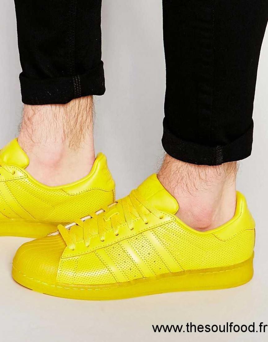 adidas superstar homme jaune