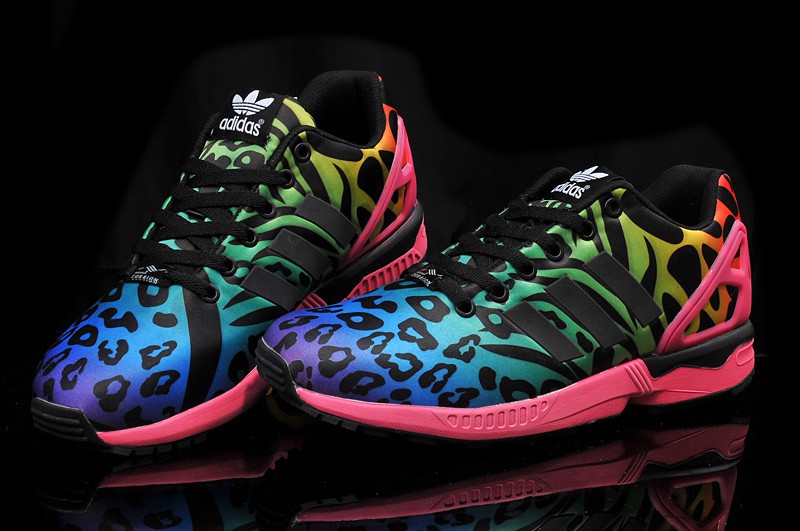 basket adidas zx flux leopard