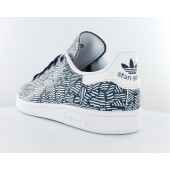 adidas stan smith craquelé bleu