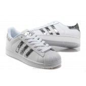 adidas superstar blanc argent femme