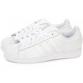 adidas superstar blanche et bleu femme