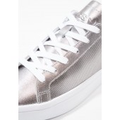 baskets adidas court vantage w argent femme