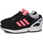baskets adidas original zx flux rose fluo noir