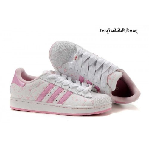 chaussure superstar femme rose